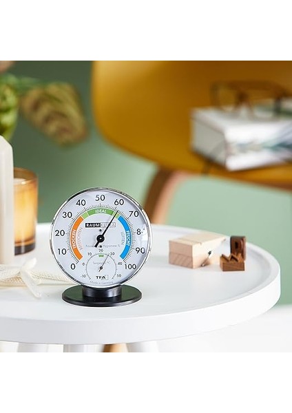Masaüstü Renkli Analog Termometre Higrometre, Beyaz fiyatları