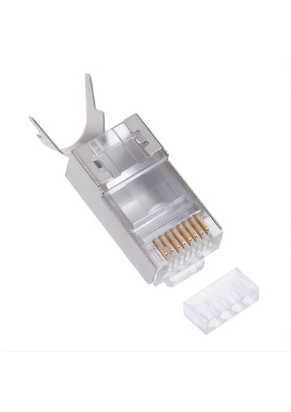 M118XF Cat 7 JACK/4 ADET-30GBPS’YE Kadar Hız-Nikel Kaplı Koruma/cat7 RJ45 Konnektör-Cat7 CAT6A Soket indirimleri