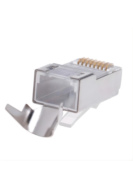 M118XF Cat 7 JACK/4 ADET-30GBPS’YE Kadar Hız-Nikel Kaplı Koruma/cat7 RJ45 Konnektör-Cat7 CAT6A Soket