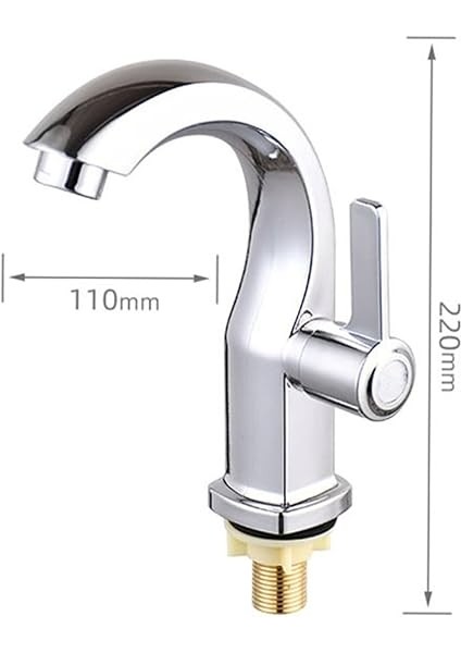 1 Adet Musluk, Soğuk Su, Enerji Tasarruflu Fıskiyeli Tekli Soğuk Su Musluğu, Mutfak, Barlar, Banyo/tuvaletler Için, Lavabo Armatürü, Mutfak Lavabosu Aksesuarı (Gümüş) fiyatları