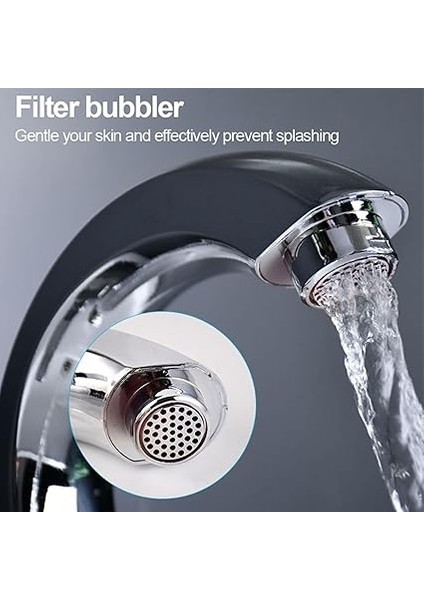 1 Adet Musluk, Soğuk Su, Enerji Tasarruflu Fıskiyeli Tekli Soğuk Su Musluğu, Mutfak, Barlar, Banyo/tuvaletler Için, Lavabo Armatürü, Mutfak Lavabosu Aksesuarı (Gümüş) fırsatları