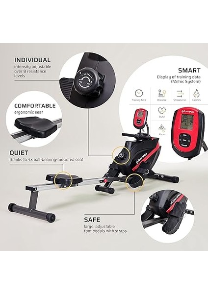 Kürek Makinesi, Evlere Uygun, Katlanabilir, Sessiz ve Akıcı Antreman, Akıllı Ekran modelleri