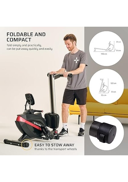 Kürek Makinesi, Evlere Uygun, Katlanabilir, Sessiz ve Akıcı Antreman, Akıllı Ekran fırsatları