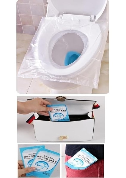 Örtüsü Tek Kullanımlık Klozet Poşeti Klozet Kapak Örtüsü Dispenseri 50 Adet fiyatları