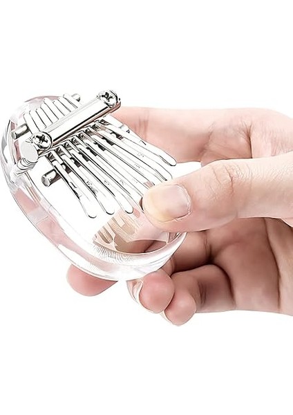8 Anahtar Kalimba Mini Başparmak Piyano Parmak Piyano Şeffaf Akrilik Parmak Klavye Müzik Aleti fiyatları