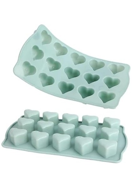 Home Kalp Şekilli Silikon Çikolata Kalıbı,şeker ve Buz Kalıbı,pasta ve Sofra Süslemesi Için Silikon Kolay Çıkarılabilir Kalıp (1 Adet) modelleri