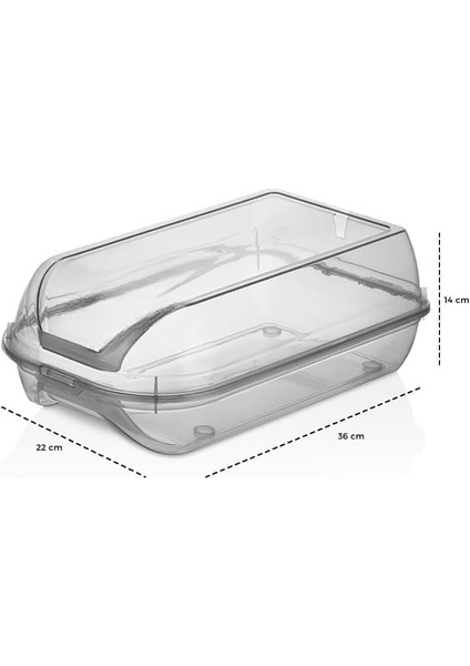 Füme Kilit Kapak Unisex Ayakkabı Saklama Kutusu | Modüler Yapı | Ayakkabı Depolama - 5 Adet fiyatları