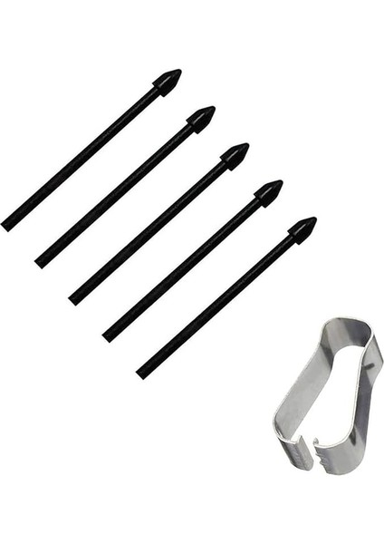 S-Pen Yedek Uçlar Samsung Galaxy Tab S7 Fe/tab S7 / Tab S7+ Plus/galaxy Tab S8 / Tab S8+ Plus/tab S8 Ultra Için Dokunmatik Stylus S Pen Uçlar Uç Alet Seti, 5 Adet (Siyah)