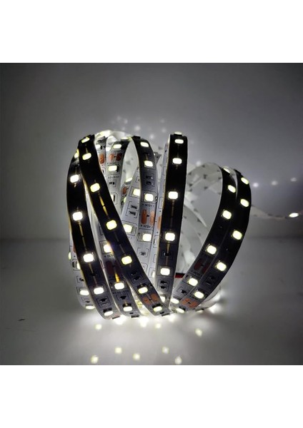 Yeni Nesil Şerit LED 5 Metre + 12V 5 Amper 60 Watt LED Trafo (Beyaz) fırsatları