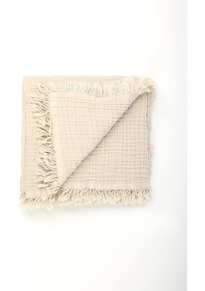 Müslin Bebek Battaniyesi, Erkek &amp; Kız Bebekler Için Nefes Alabilen Cilt Dostu Bebek ve Çocuk Battaniyesi, UNISEX,%100 Pamuk, 4 Katlı Organik Bebek Battaniyesi 110”X 110” (Bej) modelleri