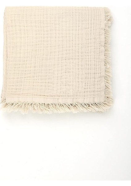 Müslin Bebek Battaniyesi, Erkek &amp; Kız Bebekler Için Nefes Alabilen Cilt Dostu Bebek ve Çocuk Battaniyesi, UNISEX,%100 Pamuk, 4 Katlı Organik Bebek Battaniyesi 110”X 110” (Bej) fırsatları