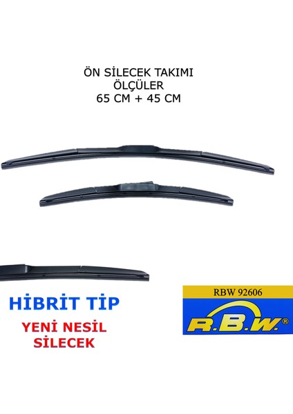 Honda Civic 10 Sedan/hb (2018-2020) Ön Silecek Süpürgesi 650MM + 450MM modelleri