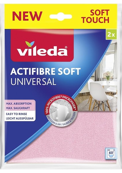 2’li Actifibre Soft Mikrofiber Temizlik Bezi