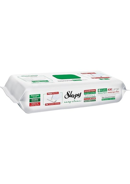 Easy Clean Beyaz Sabun Katkılı Mopa Uyumlu Yer Temizlik Havlusu&amp;mendili 6X50 (300 Yaprak)