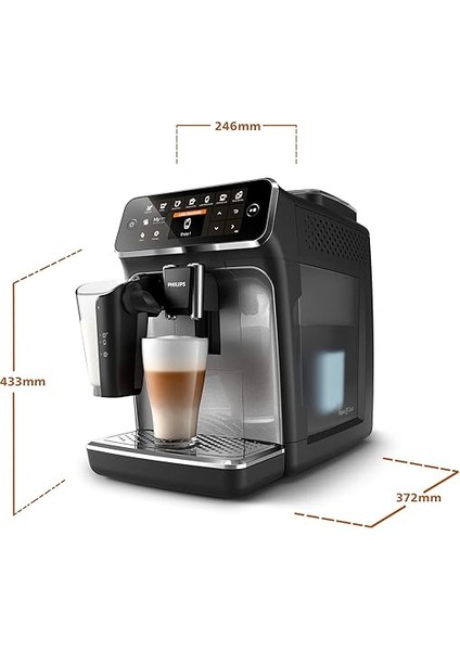 EP4346/70 Tam Otomatik Espresso Makinesi, 1.8 L Kapasite, Zamanlayıcı, Mat Siyah modelleri