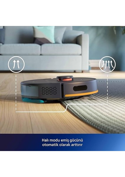 2000 Serisi Islak Kuru Moplu Robot Süpürge, Yüksek Emiş Gücü, Uzun Çalışma Süresi, Homerun Uygulaması, Lacivert, XU2000/10 fırsatları