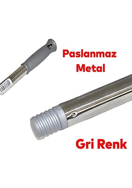 Sap Sillgech Krom Renk Kalın Fırça Sapı Süpürge Çekpas Standart Metal Sap 120 cm fiyatları