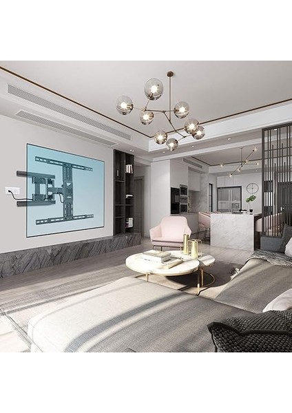 Bayou Nb P6 LCD LED OLED 40"–80" Uyumlu, Ultra Ince Tv Askı Aparatı Tuv Sertifikalı 2023 Versiyon modelleri