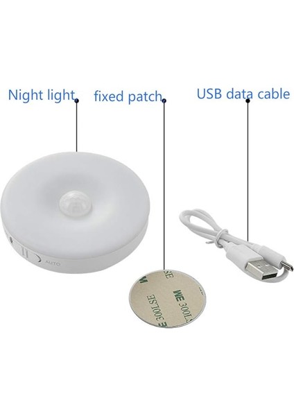 Hareket Sensörlü Gece Lambası, Duvar Lambası, Dolap Lambası, USB Şarj Edilebilir LED Işık, Akıllı Sensör Işığı, Pil ile Çalışan Işık, Dolap, Yatak Odası, Dolap, Koridor Vb. Için (Beyaz Işık, 6 Adet) fiyatları