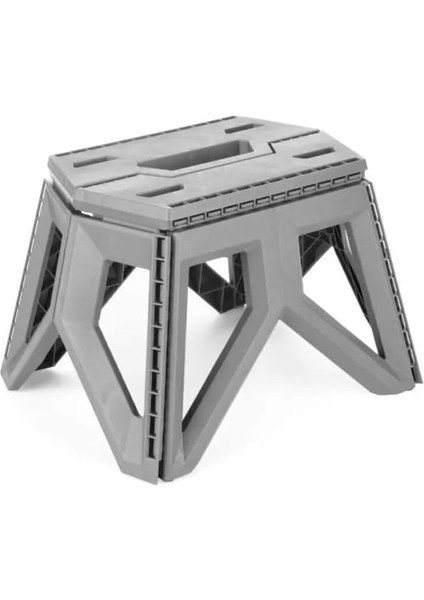 Life Çok Amaçlı Katlanabilir Küçük Boy Gri Basamak Tabure MIT1169