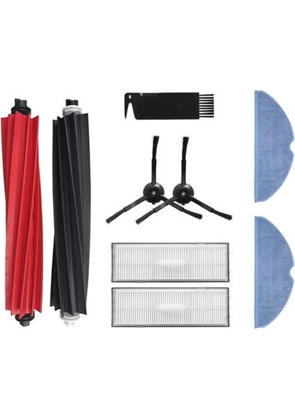 S8, S8+, S8 Pro Ultra ile Uyumlu Yedek Fırça Hepa Filtre Mop Seti-9 Parça, Renk 5