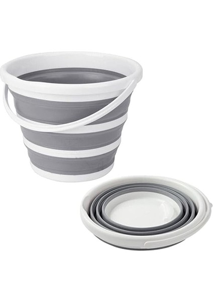 Home 12.8 Litre Katlanabilir Kova – Akordiyon Tasarımlı Katlanır Temizlik ve Araç Yıkama Kovası, Gri Renk, Bebek Yıkama ve Ev Içi Kullanıma Uygun Portatif Kova fiyatları