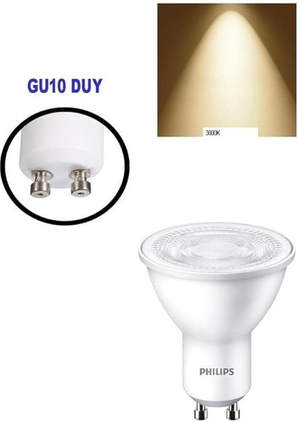 Essential 4,7W (50W) LED Spot Ampul Sarı 3000K - GU10 Duy fiyatları