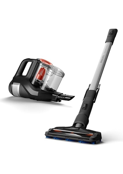 Speedpro Max Şarjlı Dik Süpürge, 25,2 V, 65 Dakikaya Kadar Çalışma Süresi, 2'si 1 Arada: Dikey ve El Süpürgesi Powercyclone 8, 360° Emiş Başlığı, Akıllı Dijital Ekran, XC7040/01 fiyatları