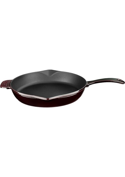Metal Premium Serisi - Döküm Kızartma Tavası, Yuvarlak, 28 Cm, Majolik Mor