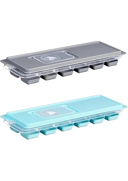 Adet Silikon Buz Kalıbı - 12 Hazneli Bas Parmak Buzluk Kalıbı