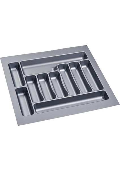 Çekmece Içi Kaşıklık 55 x 49 cm Mutfak Çekmece Düzenleyici Gri