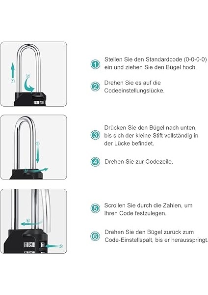 3 Adet Şifreli Kilit Askılı Uzun 6.7cm, 4 Haneli Kilit Şifreli Kilit Asma Kilit, Hava Koşullarına Dayanıklı, Dolap, Kapı, Fitness Stüdyosu Alet Kutusu Için fırsatları