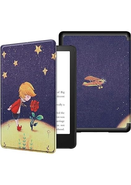 Deri - Kılıf Koruyucu Kılıf Otomatik Uyku ve E-Kitap Kılıfı Kindle Paperwhite 12. Nesil 2024 7 Inç Kindle Colorsoft Signature Edition 7 Inç Için Kindle Paperwhite Signature 2024 7 Inç (M fırsatları