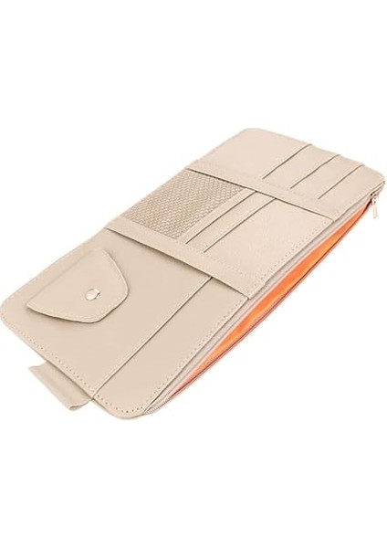 Organizatör (Düzenleyici) Deri Çok Amaçlı (Siyah) Cep Telefonu,ruhsat Kabı,gözlük Tutucu (Krem) modelleri