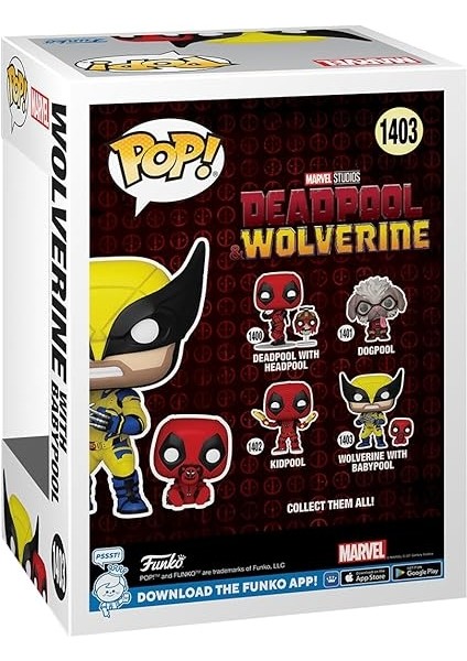 Pop! &amp; Buddy: Deadpool &amp; Wolverine - Babypool ile Wolverine modelleri