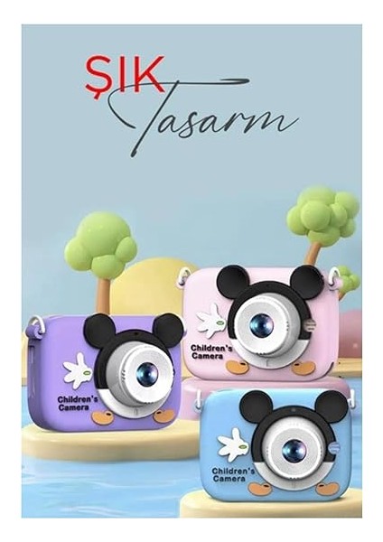 1080P Hd Çocuk Kamera Dijital Fotoğraf Makinesi 2.0 Inç Ekran 5 Adet Oyun fırsatları