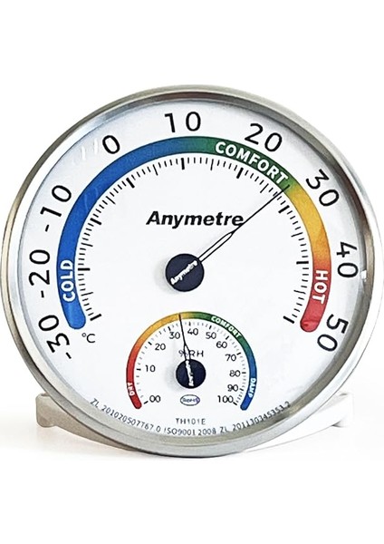TH-101E Termometre Higrometre Nem Ölçer, Siyah