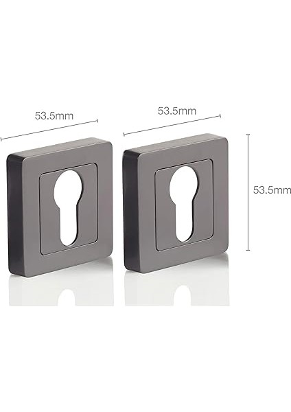 Siena Serisi 35-ZR-8X8-A002-CE-56-11, Rozetli Silindirli Kapı Kolu, Siyah Mat Kaplama, Parçalar Dahildir modelleri