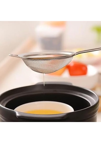 Paslanmaz Çelik Pratik 4'lü Çay Süzgeci Sebze Makarna Un Süzgeç modelleri