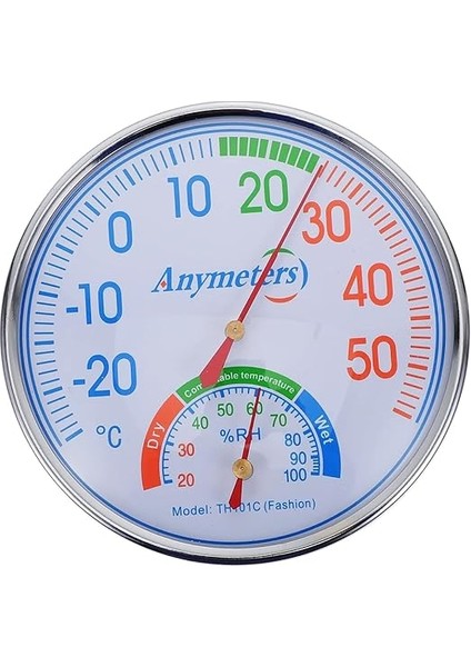 Termometre Isı ve Nem Ölçer Sauna Sıcaklık Ölçme Derece Gösterge Pilsiz Mekanik Düz 1 Adet modelleri