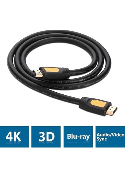 4K HDMI Kablo, 5 Metre, Siyah modelleri
