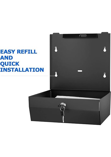 Kağıt Havlu Dispenseri Duvara Monte Ticari, C Katlı Çok Katlı El Kağıdı Havlu Dispenseri, Paslanmaz Çelik Doku Tutucu (Mat Siyah) modelleri