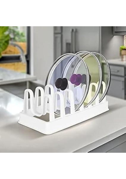 Tava, Tencere Kapağı Organizer, 6 Bölmeli Düzenleyici, Yer Kazandıran Kapak Standı fiyatları