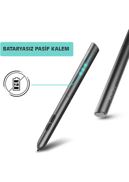S640 ve A30 Grafik Tabletler Için 8192L Pilsiz Kalem (Veikk fiyatları