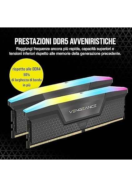 CMH96GX5M2E6000Z36 Vengeance Rgb 96GB (2X48GB) 6000MHZ Ddr5 CL36 Amd Expo &amp; Intel Xmp Ram modelleri