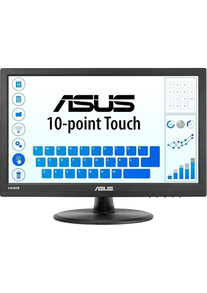 VT168HR 15.6 LED 1366X768 10 Ms HDMI VGA Vesa 3 Yıl 10 Parmak Dokunmatik, Eyecare Monitör