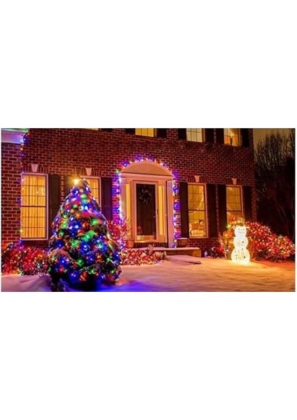 10 Metre Fişli Rgb LED Işık Noel Yılbaşı Ağacı Işığı LED Ampül Çam Ağacı Balkon Merdiven Salon Yada Oda Süslemelerinde Kullanıma Uygun 220V Prizden Enerjisini Alır fırsatları