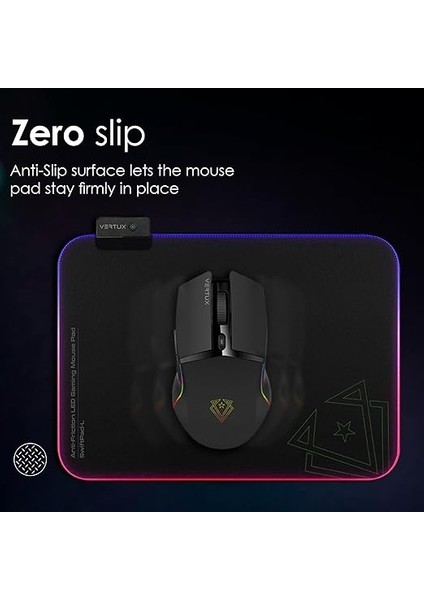 Swiftpad-L, Oyun Fare Altlığı, Düz Kayma, Mikro Dokulu Kumaş Yüzey Büyük (32,8 x 20 Cm), Dikişli Kenarlı, Kaymaz Taban, 13 Rgb LED Modu fiyatları