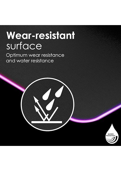 Swiftpad-L, Oyun Fare Altlığı, Düz Kayma, Mikro Dokulu Kumaş Yüzey Büyük (32,8 x 20 Cm), Dikişli Kenarlı, Kaymaz Taban, 13 Rgb LED Modu indirimleri