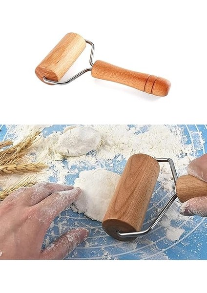 Merdane Doğal Bambu Pratik Hamur Açma Silindiri Hamur Açma Aparatı Oklava Merdane Pizza Makarna modelleri